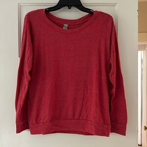 Dark pink long sleeved tshirt- Size L